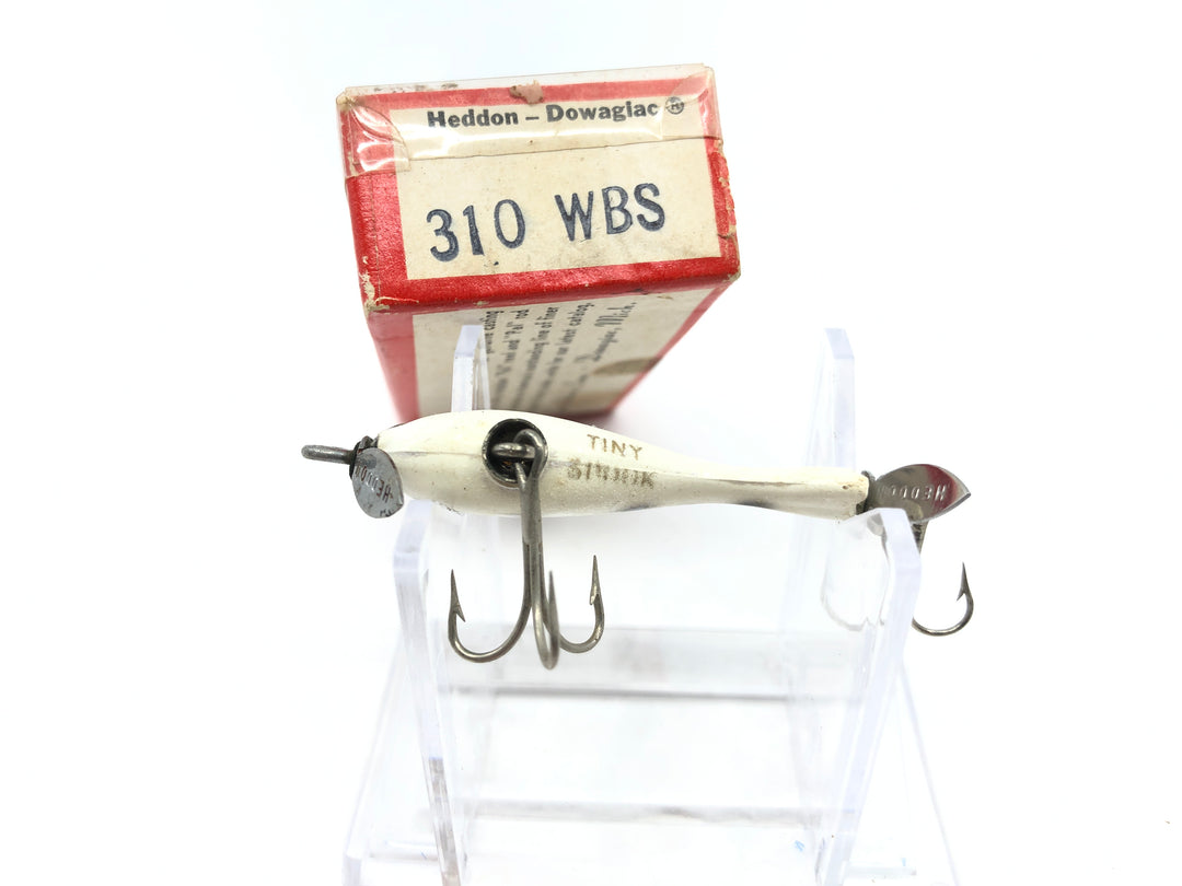 Heddon Tiny Spook 310 WBS White with Black Spots Color New with Box