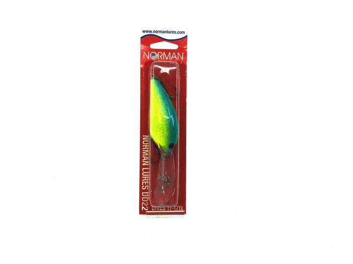 Bill Norman DD22 Chartreuse/Blue with Card