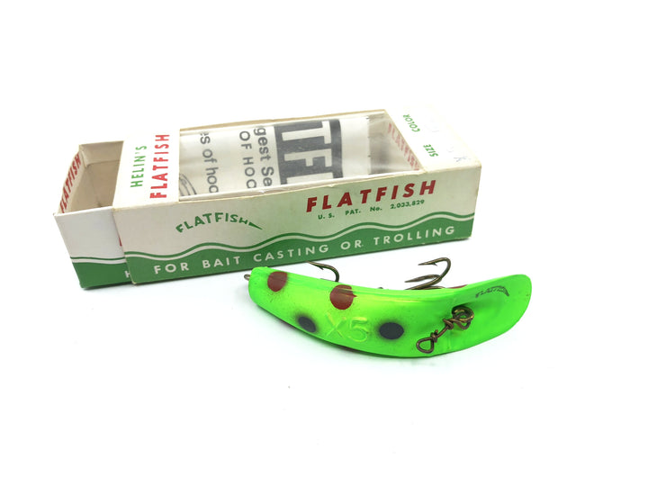 Helin Flatfish X5 GFL Green Fluorescent Color NIB
