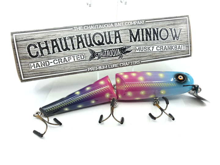 Jointed Chautauqua 8" Minnow Musky Lure Special Order Color "Firefly"