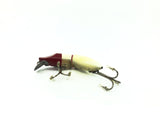 Heddon Jointed River Runt Spook Floater, RH Red Head/White Body Color