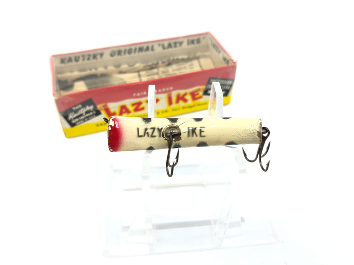 Kautzky Lazy Ike Wooden KL-O Tiny Ike Black Rib Color with Box and Paperwork