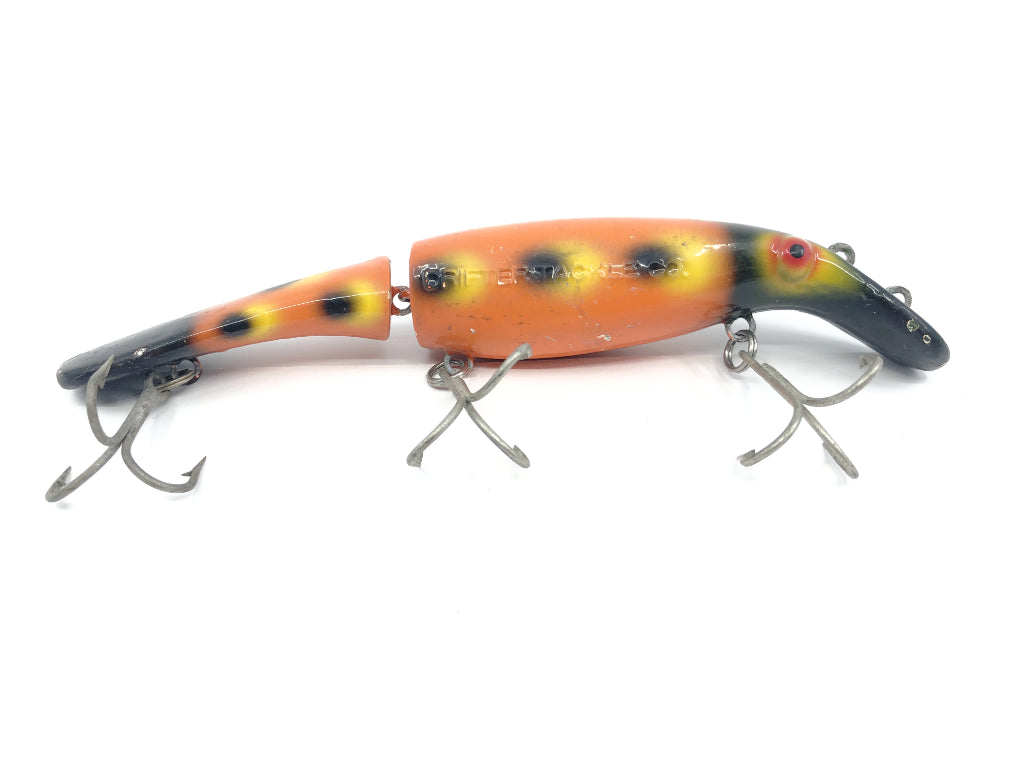 Drifter Tackle The Believer 8" Jointed Musky Lure Color Orange Black Coachdog Variant