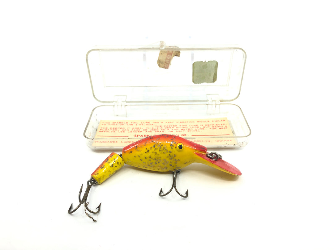 Vintage Hubbard Sparkle Tail Yellow and Red with Box