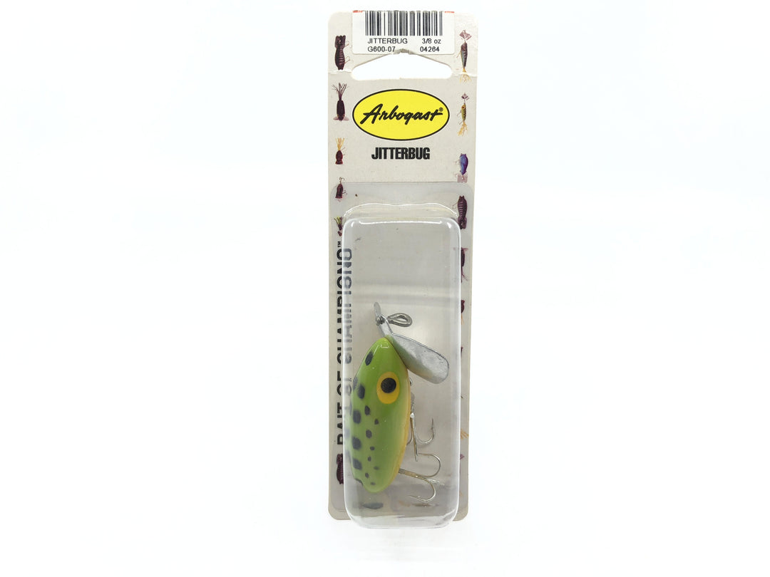 Arbogast Jitterbug 3/8 oz Frog Color New on Card