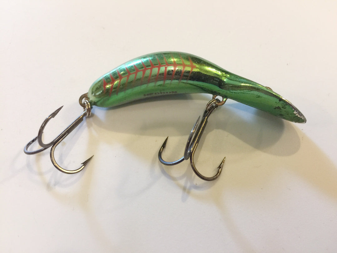 Heddon Tadpolly Clatter Tad Green Red Stripes Pattern