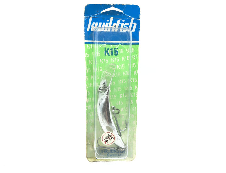 Luhr-Jensen Kwikfish K15 Silver Color New on Card Old Stock