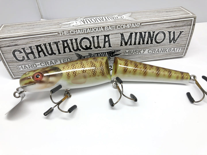 Jointed Chautauqua 8" Minnow Musky Lure Special Order Color "HD Smallmouth"