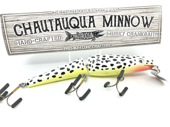 Jointed Chautauqua 8" Minnow Musky Lure Special Order Color "Coachdog"