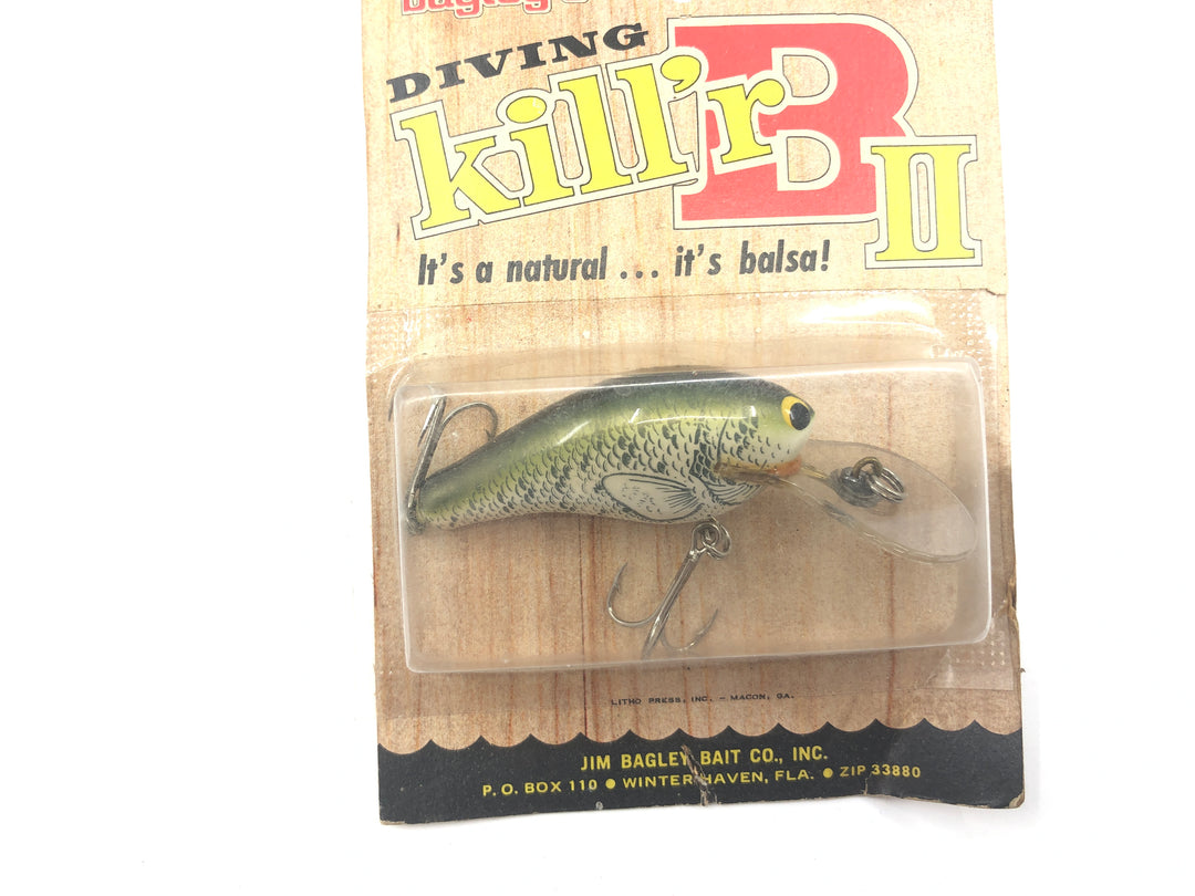 Bagley Diving Kill'r B2 DKB2-TLC True Life Crappie Color New on Card Old Stock