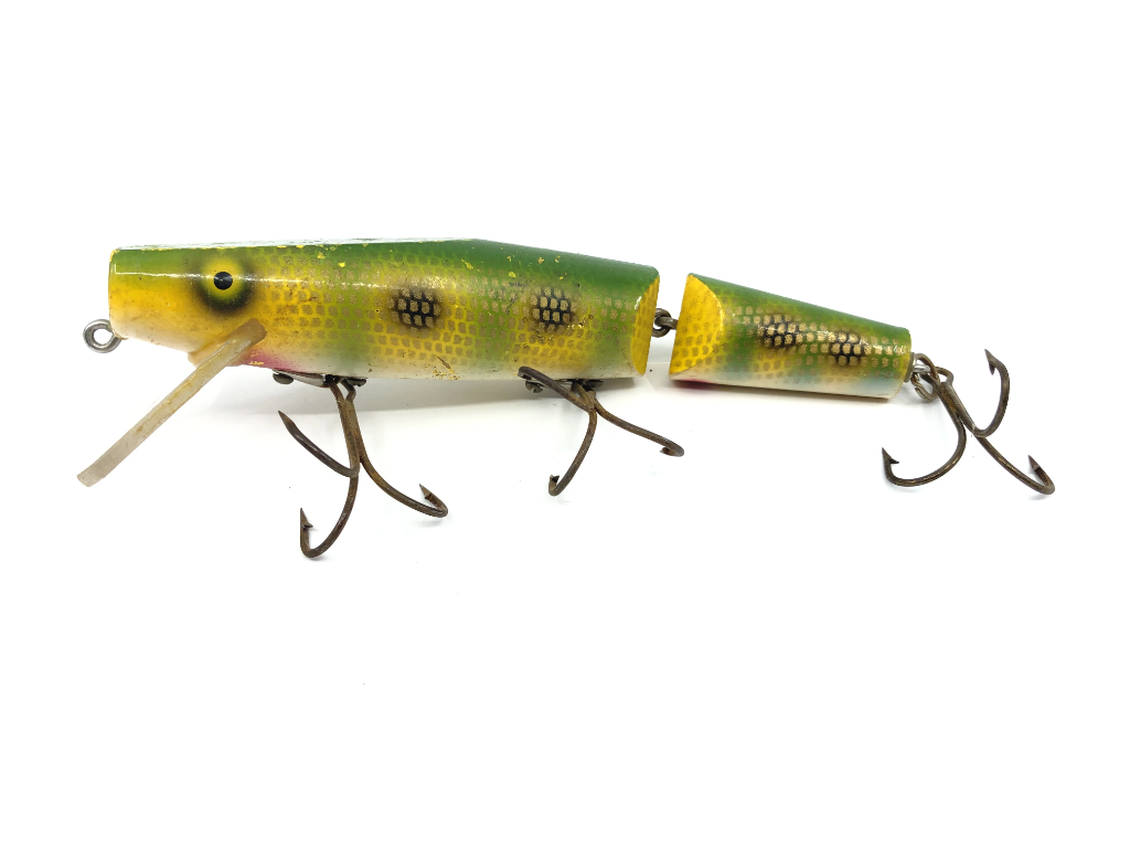 Wiley Jointed 6 1/2" Musky Killer in Yellow Perch Black Dots Color
