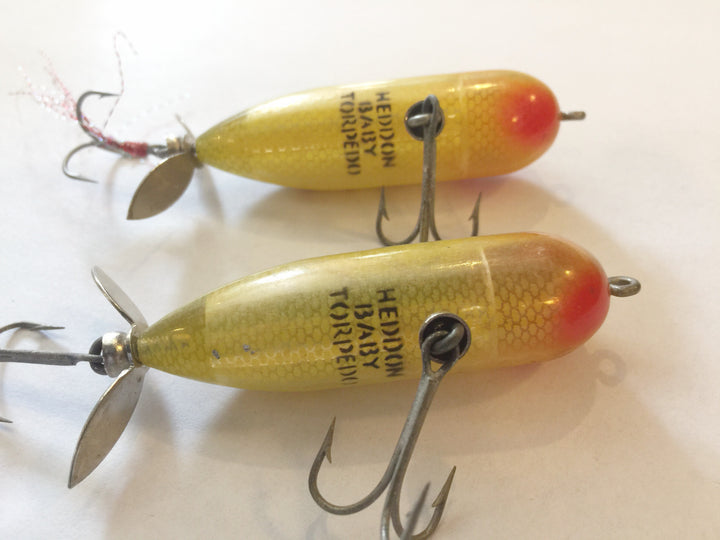 Heddon Baby Torpedo Perch Color Lot of 2