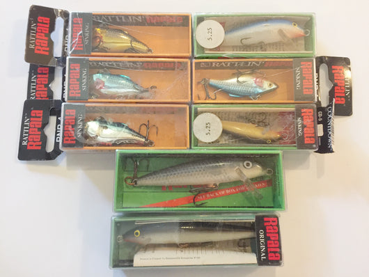 Rapala Lot of 8 Lures, One Price!
