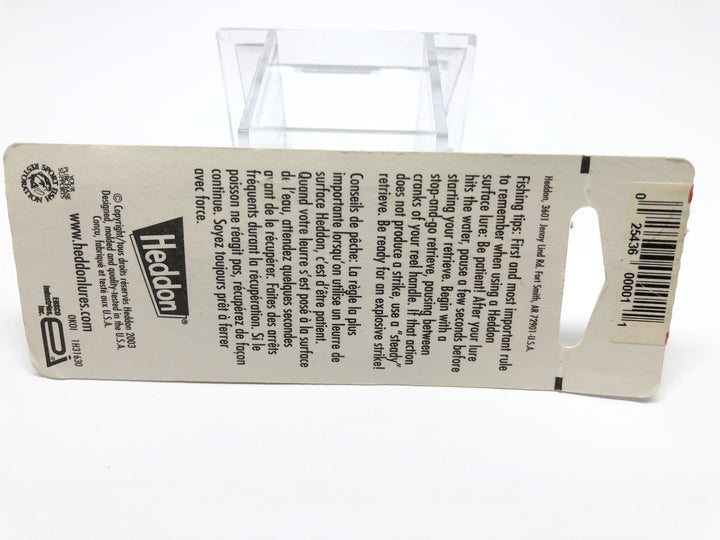 Heddon Tiny Torpedo Baby Bass Color New on Card