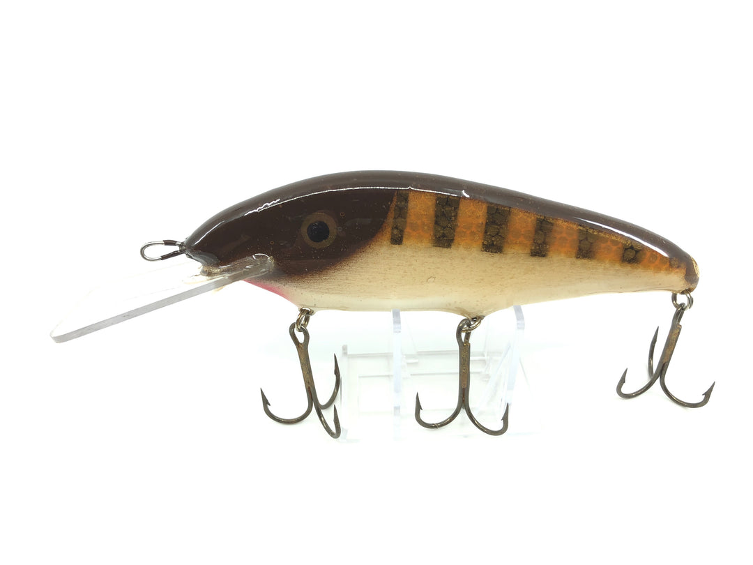 Crane Wooden Musky Lure 606 in Brown Perch Color