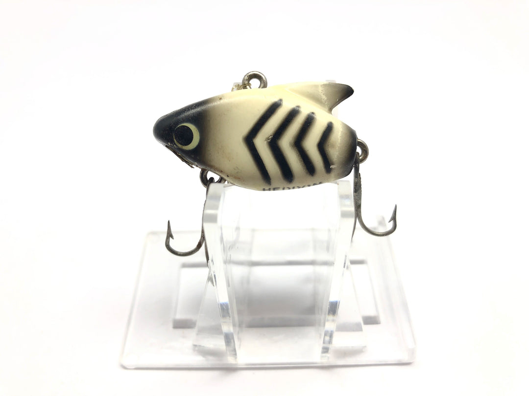 Rare Heddon Sonic Chevron Oil Advertising Pattern Fishing Lure Black White Version WBX Color Code