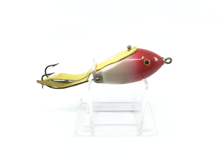 Red White Pork Rind Chunk Bait