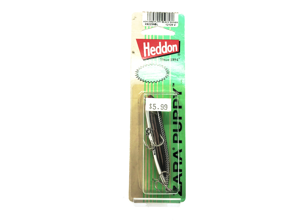 Heddon Zara Spook Puppy NBL New on Card Black Shiner Color