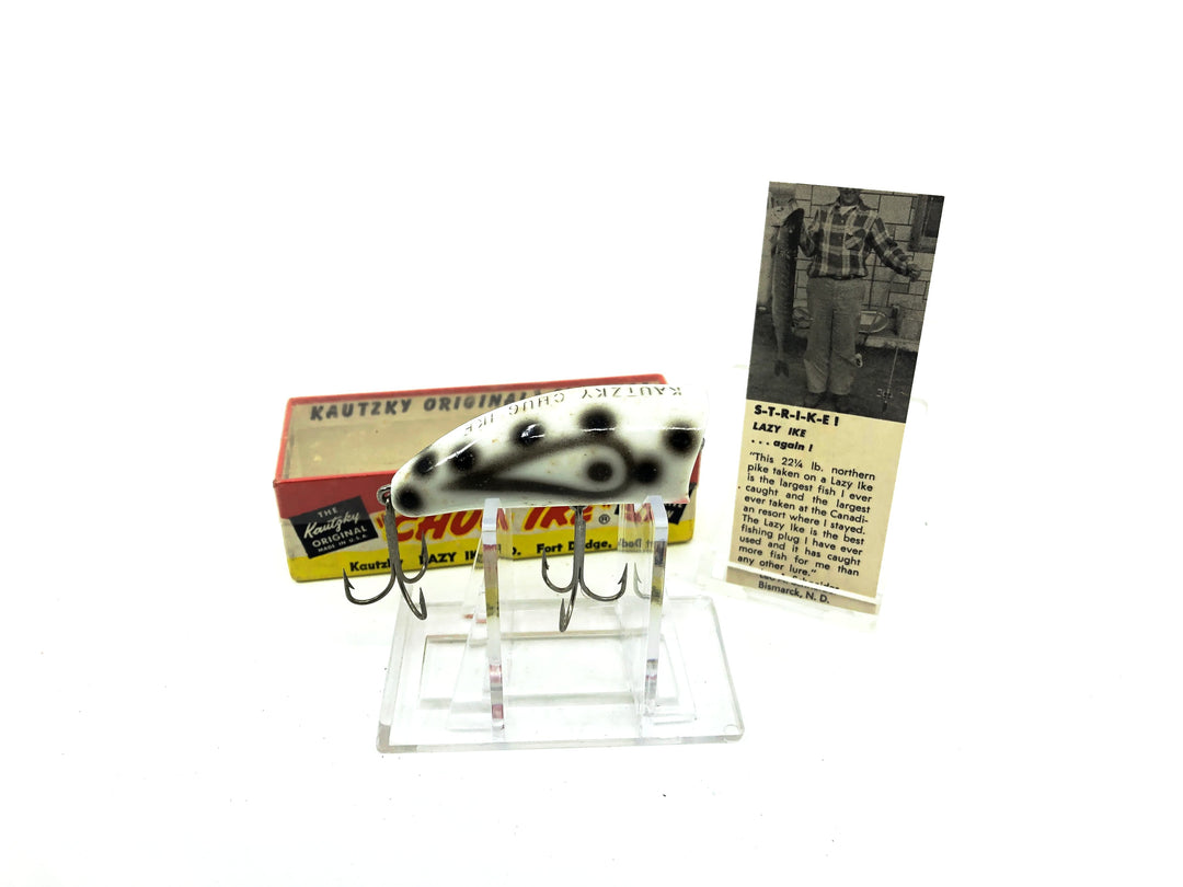 Kautzky Lazy Ike Chug Ike KC2-WBS White/Black Spots Color