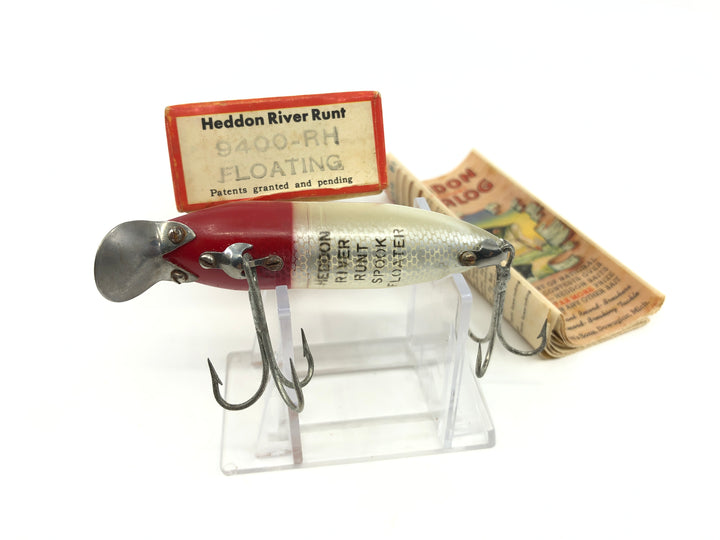 Heddon River Runt Spook Floater 9400-RH Red Head Color with Box