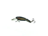 L & S Spin Mirrolure Shad, Black Back/Black Belly/Gold Scale Color