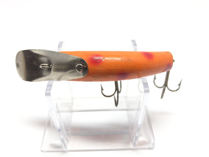 Kautzky Lazy Ike Deep Ike Wooden Lure Orange with Red Spots