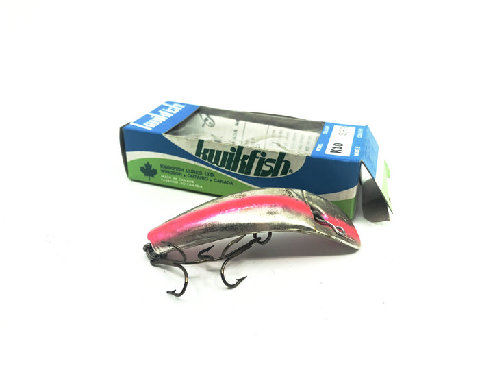 Pre Luhr-Jensen Kwikfish K10 SPR Silver Plated Red Fluorescent Stripes Color New in Box Old Stock