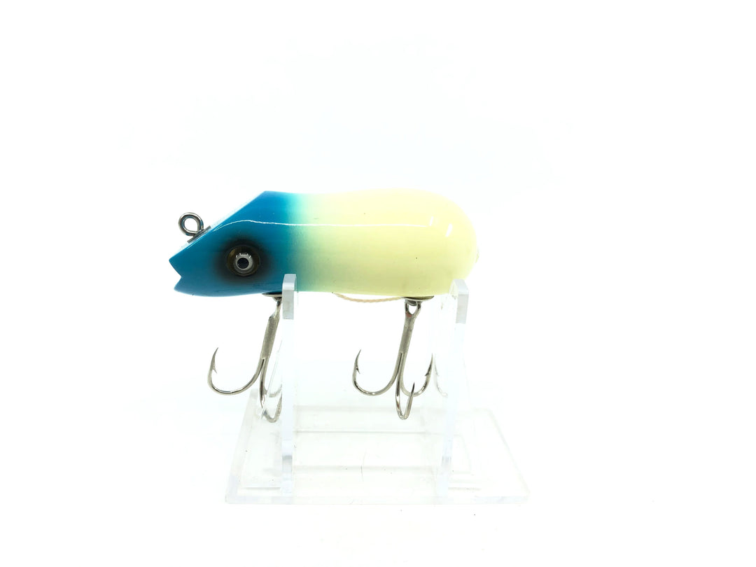Shakespeare Swimming Mouse, 2000 Reissue, White Blue Color