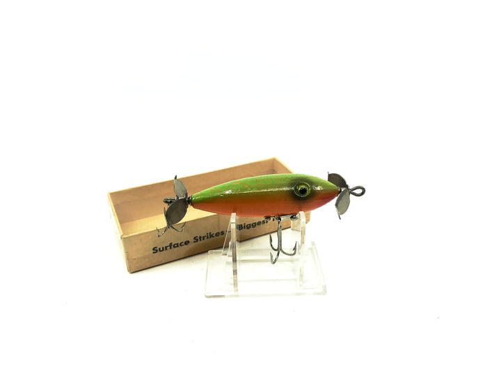 Humphrey Bait Co. B-W Spinner Orange Belly/Green Crackleback Color with Box