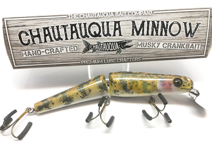 Jointed Chautauqua 8" Minnow Musky Lure Special Order Color "HD Camo Sucker"
