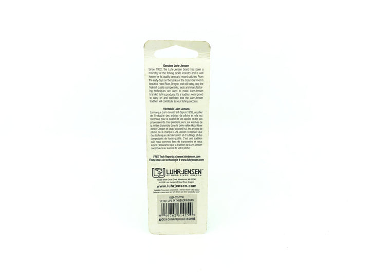 Luhr-Jensen Hot Lips, Threadfin Shad Color New on Card