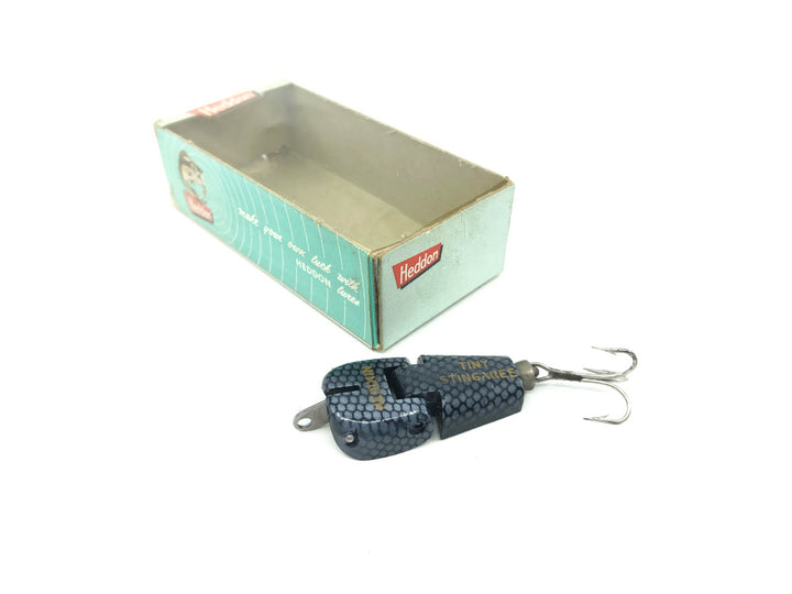 Heddon Tiny Stingaree Lure in Black Shore Color with Box