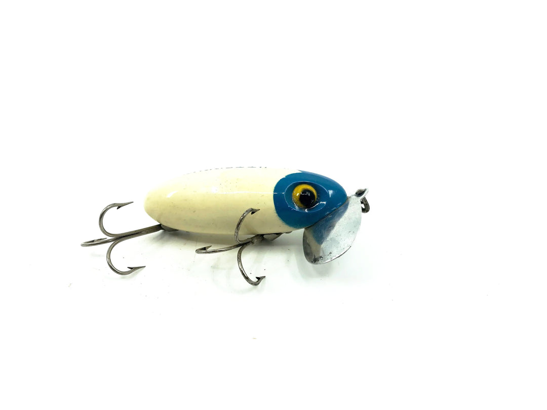 Arbogast Jitterbug 5/8oz ,#8 Blue Head Color, Vintage Bugged-Eyed Model
