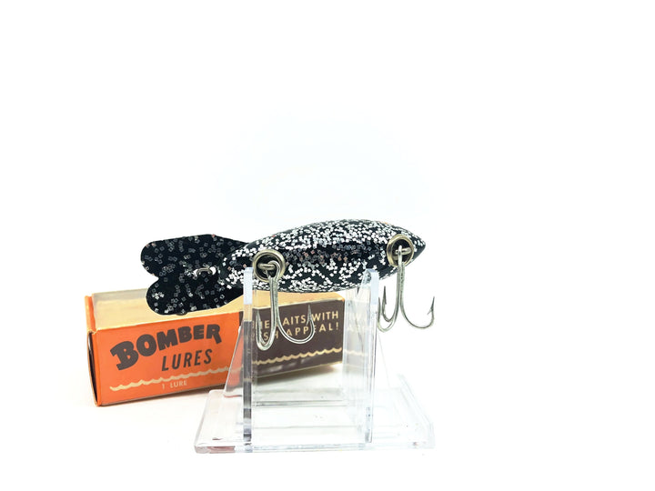 Vintage Wooden Bomber 416 Black/Silver Flakes Color with Box