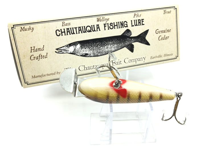 Chautauqua Wooden Wiggler Red Perch Color Custom Lure