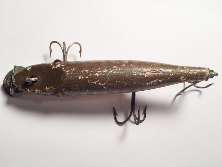 Creek Chub 700 Pikie Wooden Lure Glass Eyes Warrior DLT