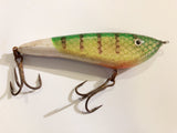Vintage Gray Ghost Musky Lure Perch Color