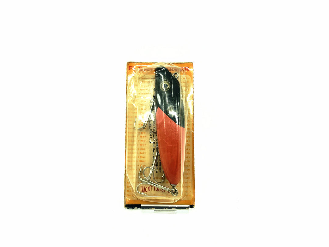 South Bend Bass-Oreno Black Orange Rare Color on Card
