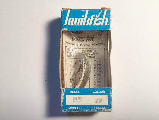 Vintage Kwikfish K5 SP New In Box Silver Color