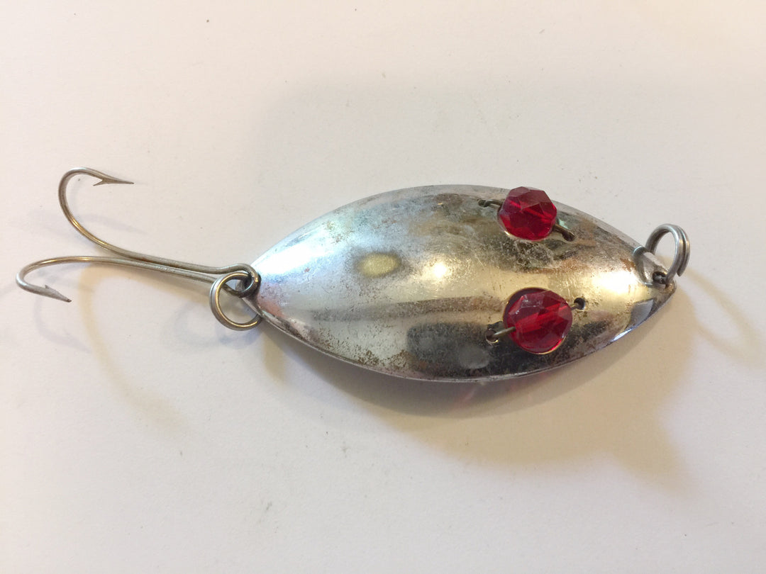 Vintage Hofschneider Red Eye Wiggler Silver color