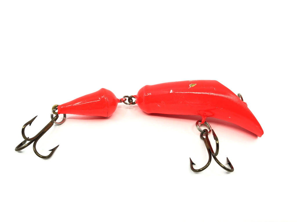Canadian Wiggler MJ Jointed Model Lure Fluorescent Orange Color