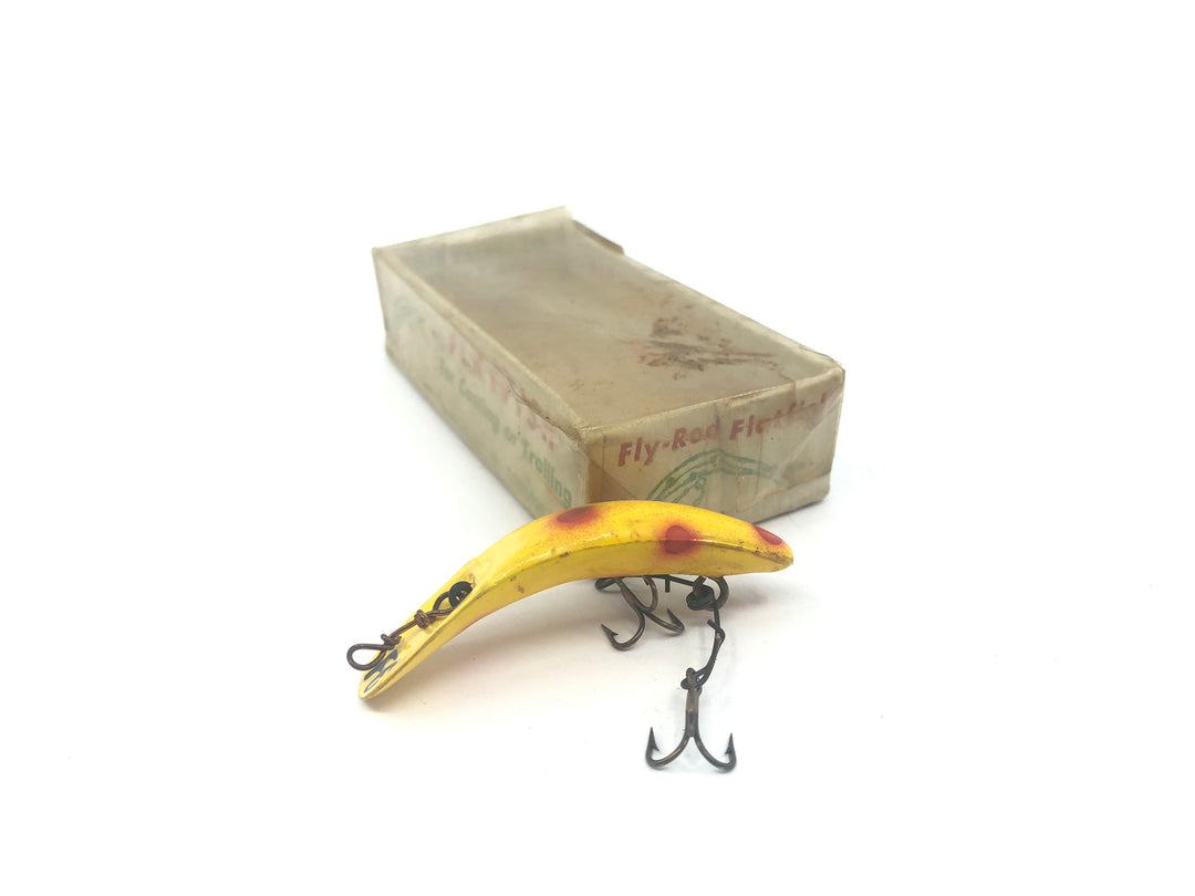 Helin Fly-Rod Flatfish F6 YE Yellow with Red Dots Color in F5 YE Box