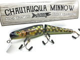 Jointed Chautauqua 8" Minnow Musky Lure Special Order Color "HD Black Trout"