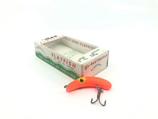 Helin F4 Flatfish in Fluorescent Orange Color With Box And Paperwork