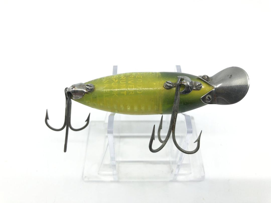 Heddon River Runt Spook Sinker Ray Green Yellow Shore SR-XGY Color