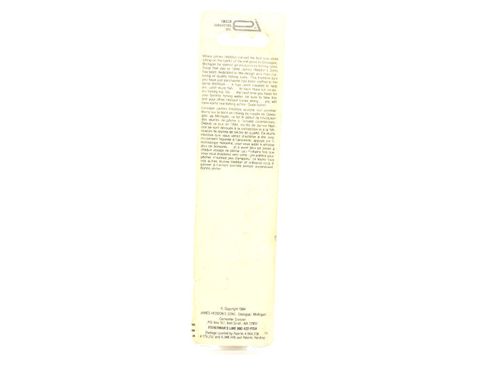 Original Heddon Zara Spook SS Silver Flitter Color with Card