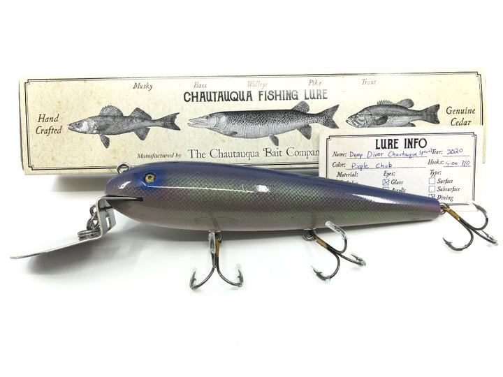 Chautauqua 8" Deep Diver Chautauqua Special in Purple Chub 2020 Color