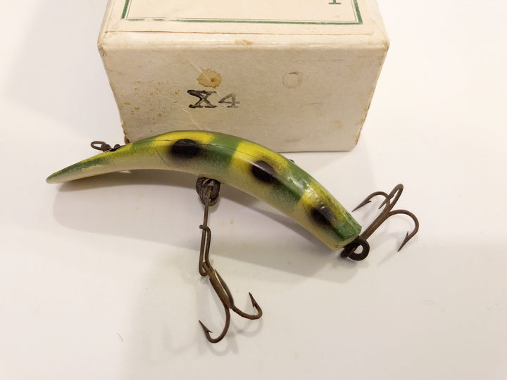 Appât de pêche vintage HELIN FLATFISH F4 chrome Appât de pêche vintage HELIN FLATFISH F4 chrome