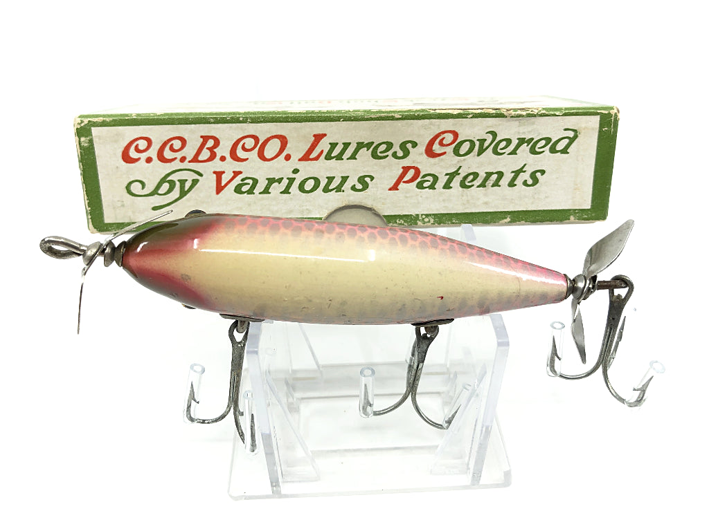 Creek Chub Injured Minnow 1505 Red Side Color with Box Old Version Round Body