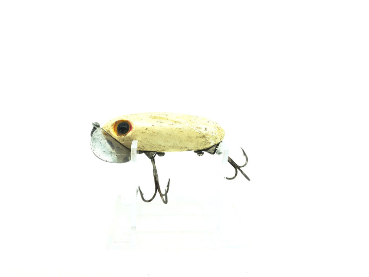 Arbogast Jitterbug 3/8oz Pearl Color, Vintage Bugged-Eyed Model